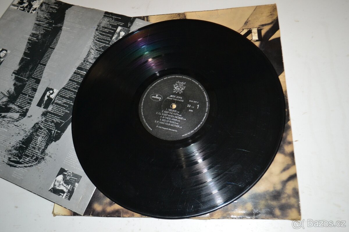 Bon Jovi Keep The Faith lp vinyl - 4