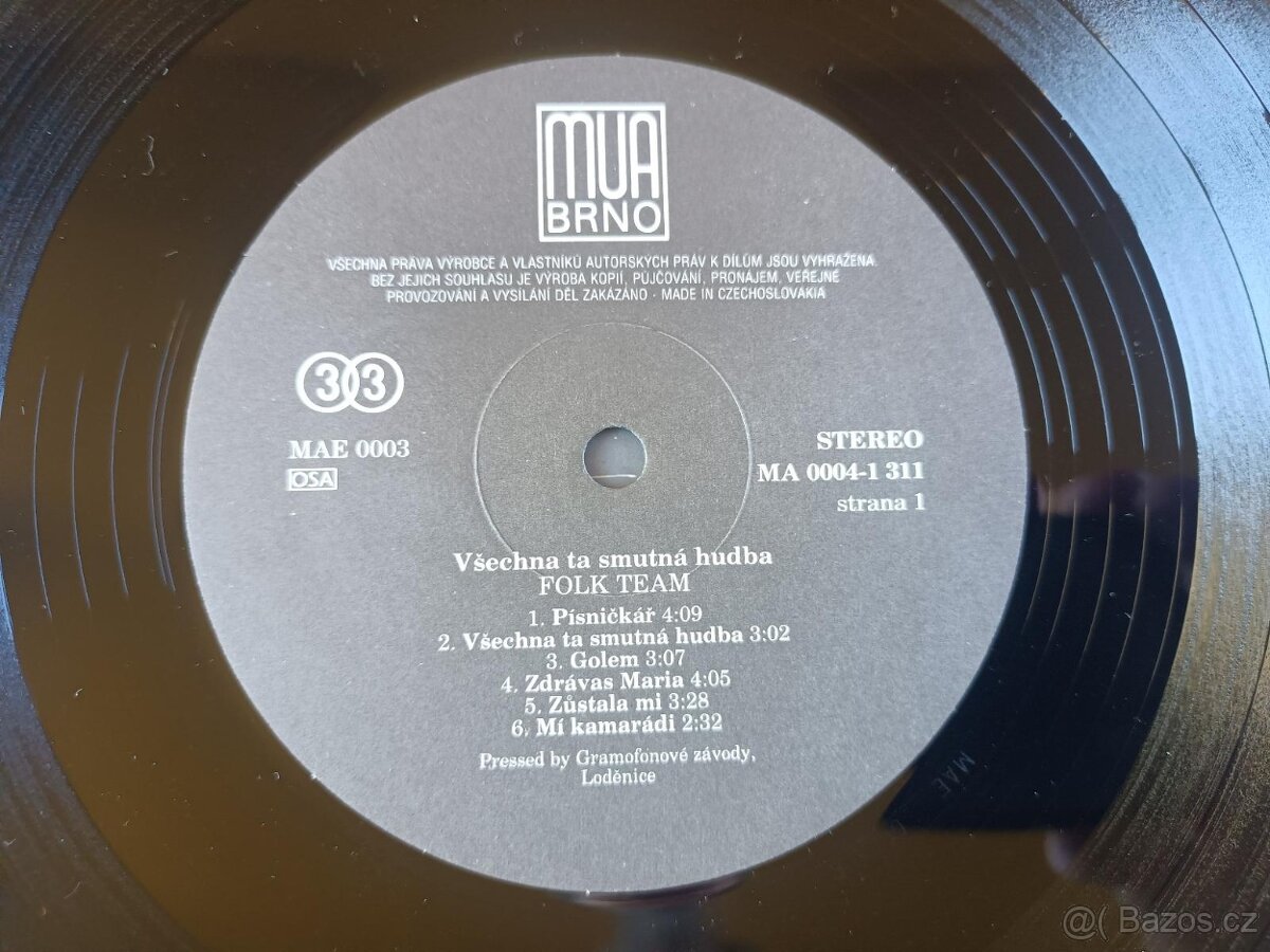 Folk Team – Všechna ta smutná hudba (LP) - 4