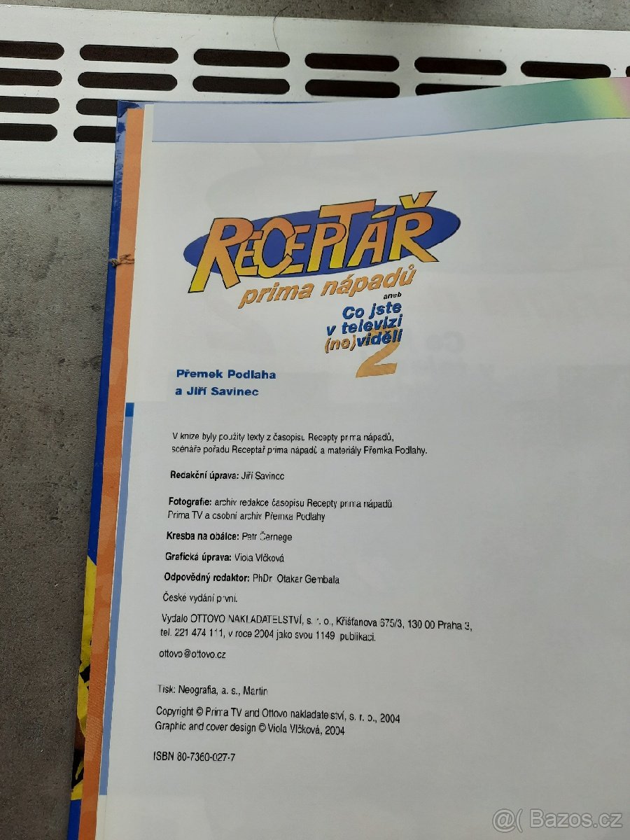 Prodám knihu RECEPTÁŘ PRIMA NÁPADŮ 2. - 4