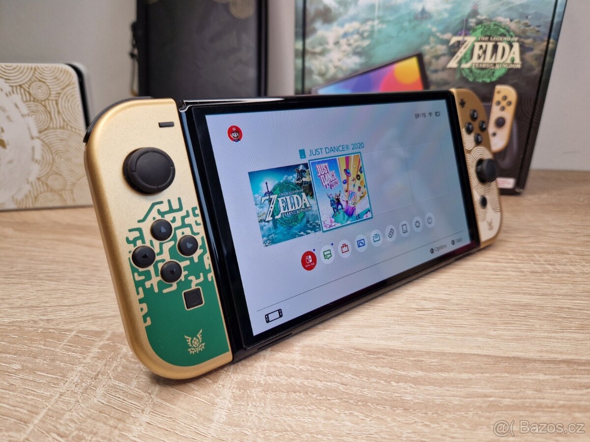 Nintendo Switch OLED Zelda + HRY a pouzdro - ZÁRUKA 1 ROK - 4