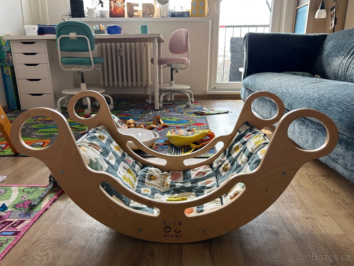 Elis design drevena montessori houpacka - 4