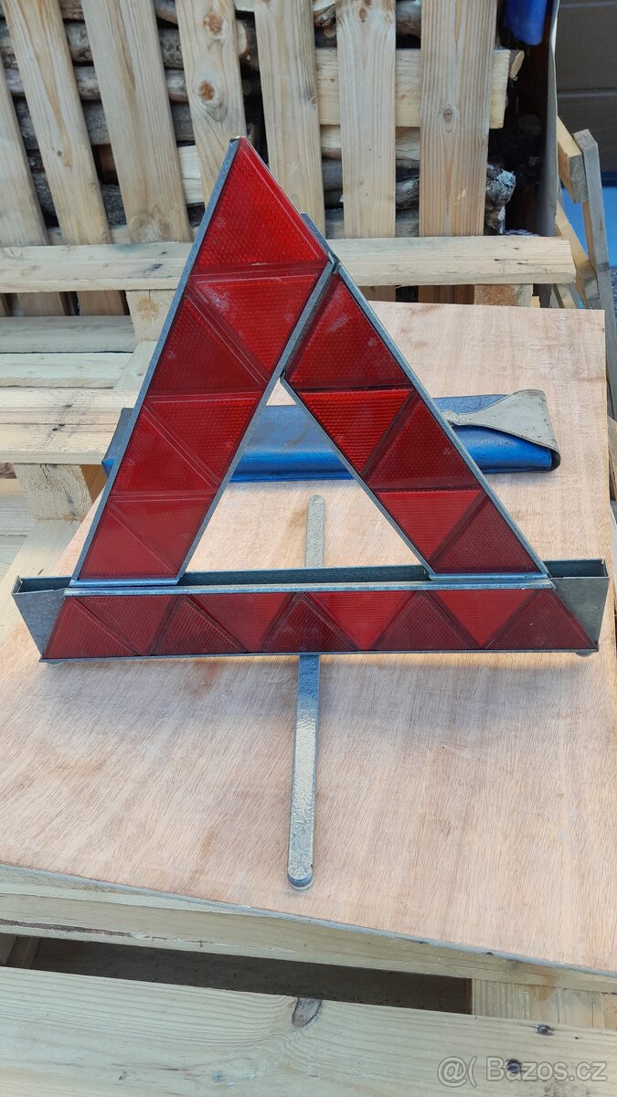 Retro výstražný trojúhelník - PAL - 4