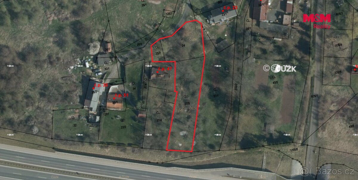 Prodej pozemku k bydlení, 1893 m², Libkovice – pohled 4