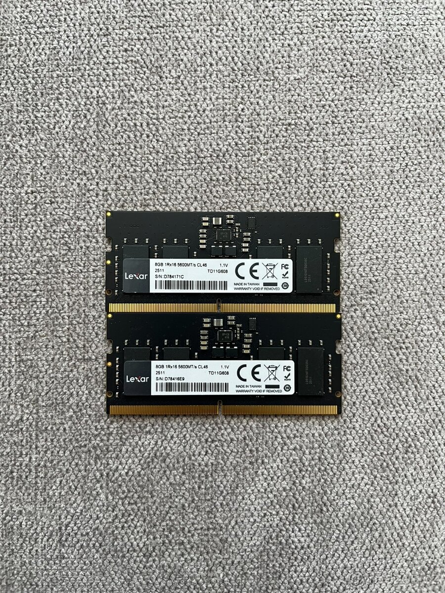 SO-DIMM RAM DDR5 8 GB - rôzne značky - 4