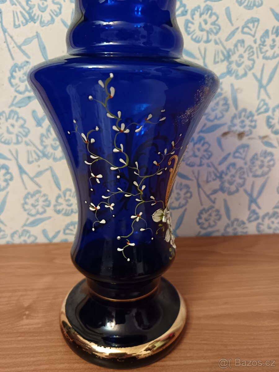 Prodám modrou skleněnou - 4