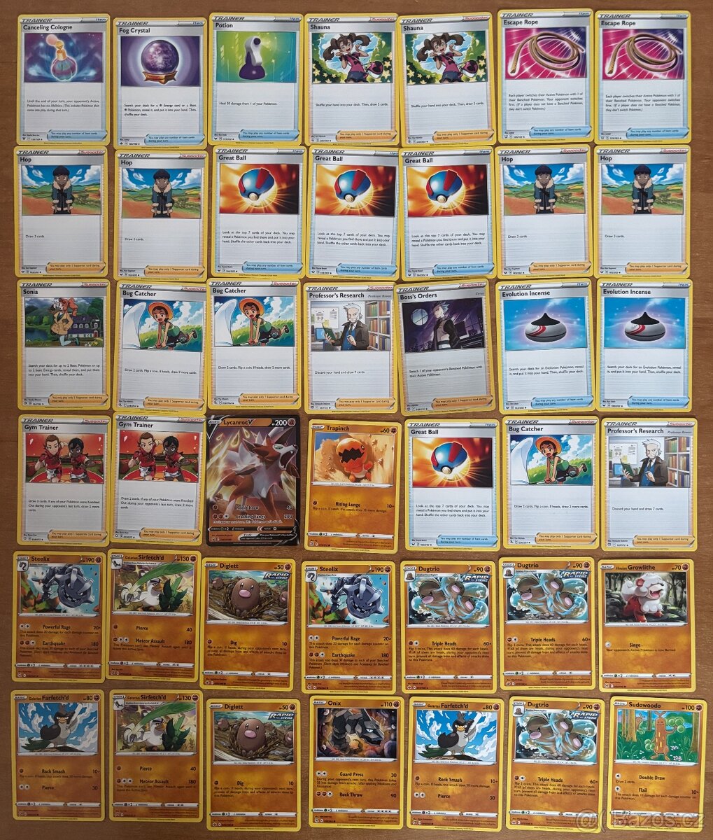 Pokémon V Battle Deck Bundle Lycanroc V vs Corviknight V - 4