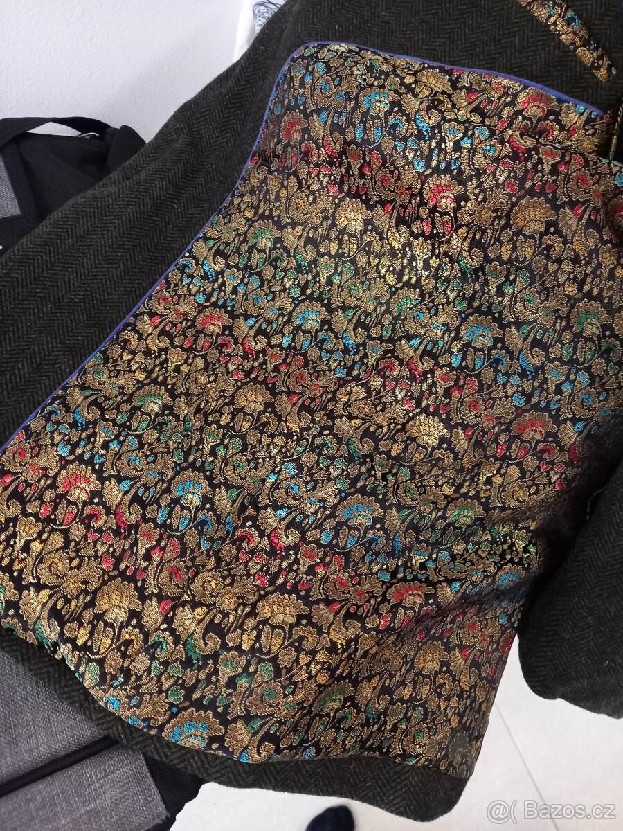 Pánský tvídový oblek vel.M - 4