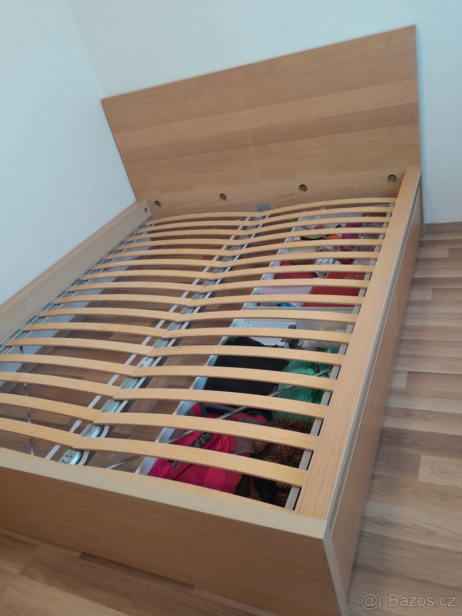 Manželská postel ikea malm 160200 - 4