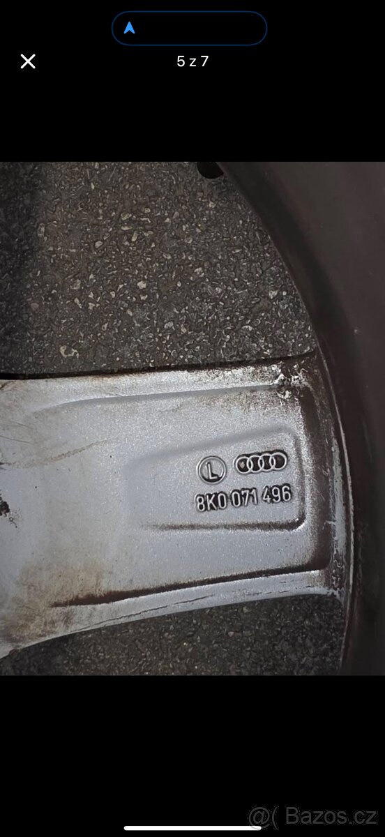 Prodám alu sadu Audi 225/55 R16 - 4