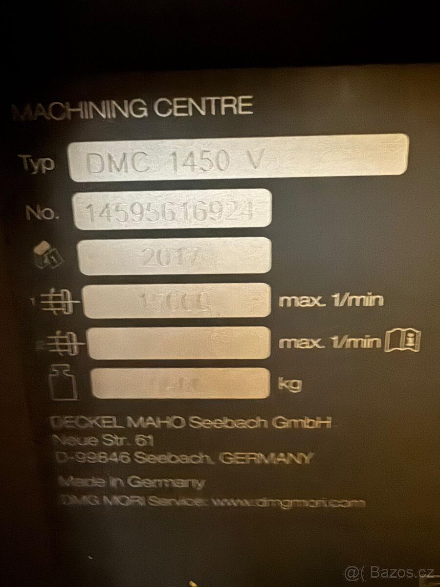 Obráběcí centrum DMG MORI DMC 1450 V (2017) - 4