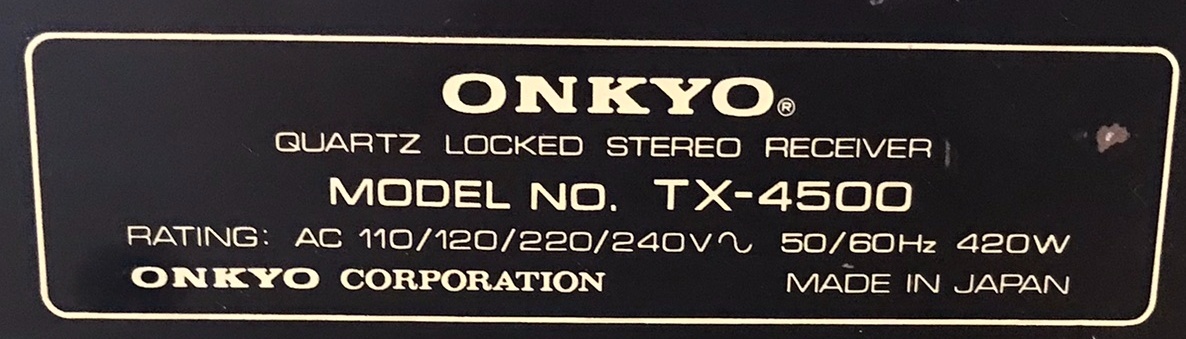 ROBUSNÍ RECEIVER ONKYO TX-4500 (ROK 1975) VINTAGE - 4