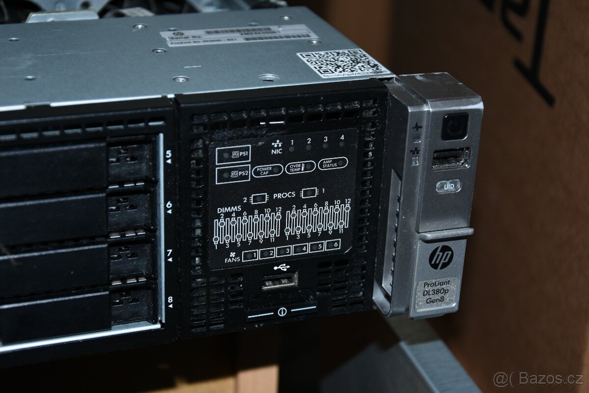 Server ProLiant DL380p Gen8 2xE5-2687W 192GB 8xSSD - 4