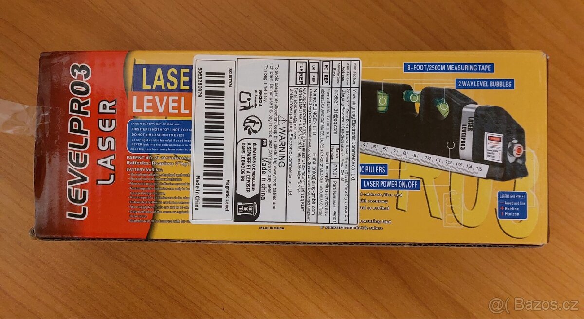 Multi Funkční Vodováha Laser Pro 3 & Metr - 4