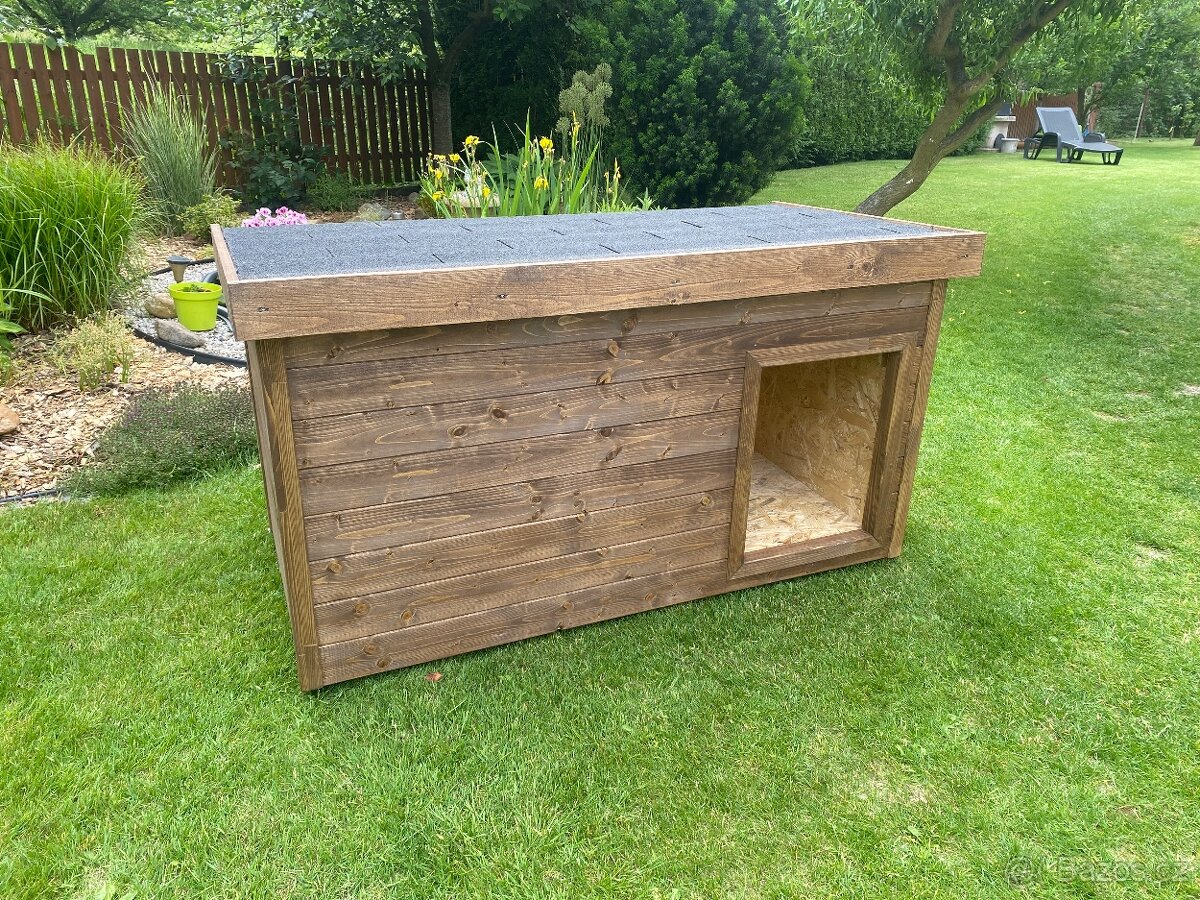 Nová zateplená bouda pro psa 80x160cm - 4