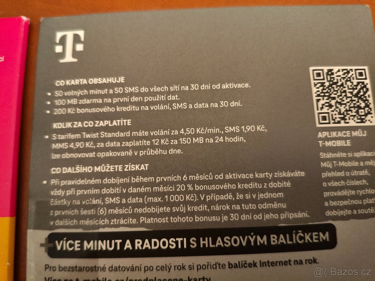 T-Mobile předplacená SIM karta - 4