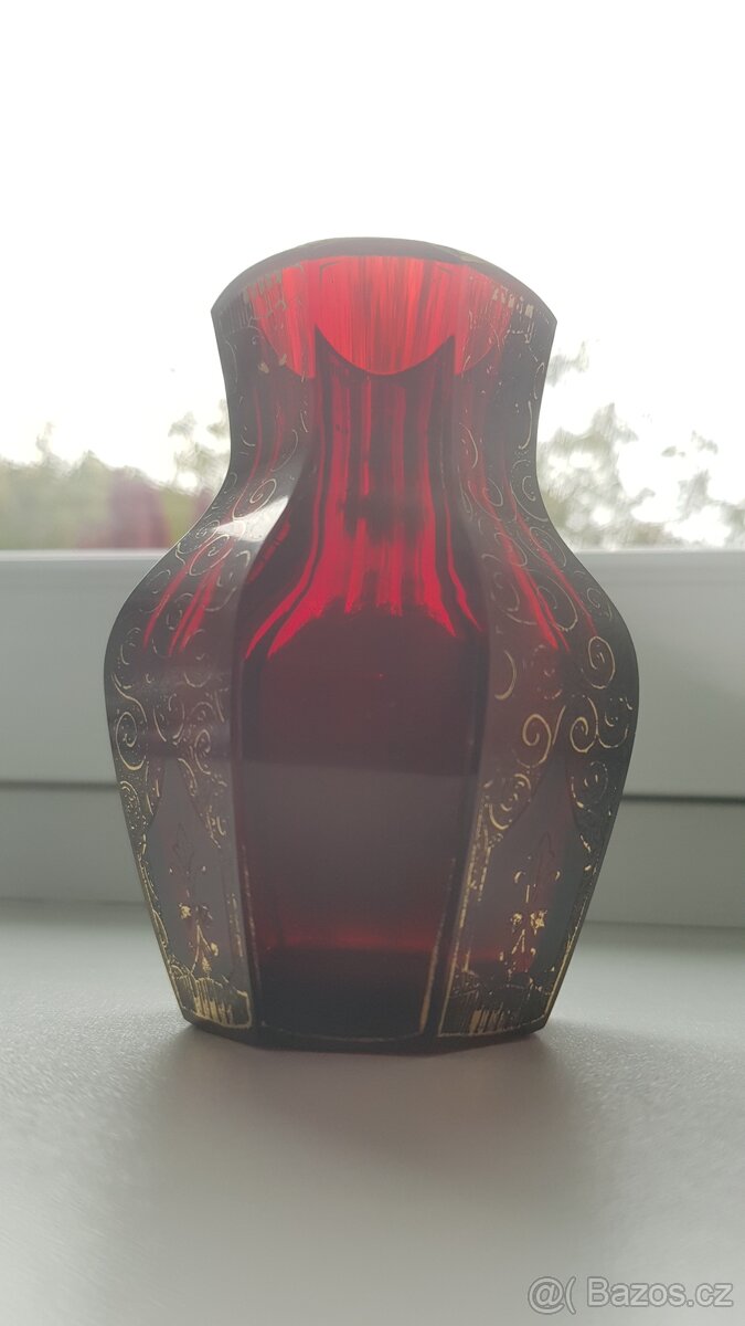 starožitná váza - nejspíše huť Josefína - 4