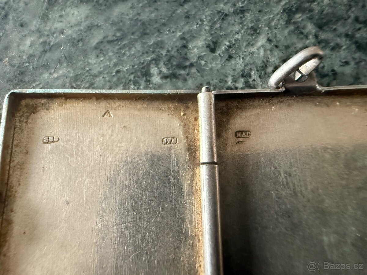 Starožitná stříbrná knížečka na foto. Č1. - 4