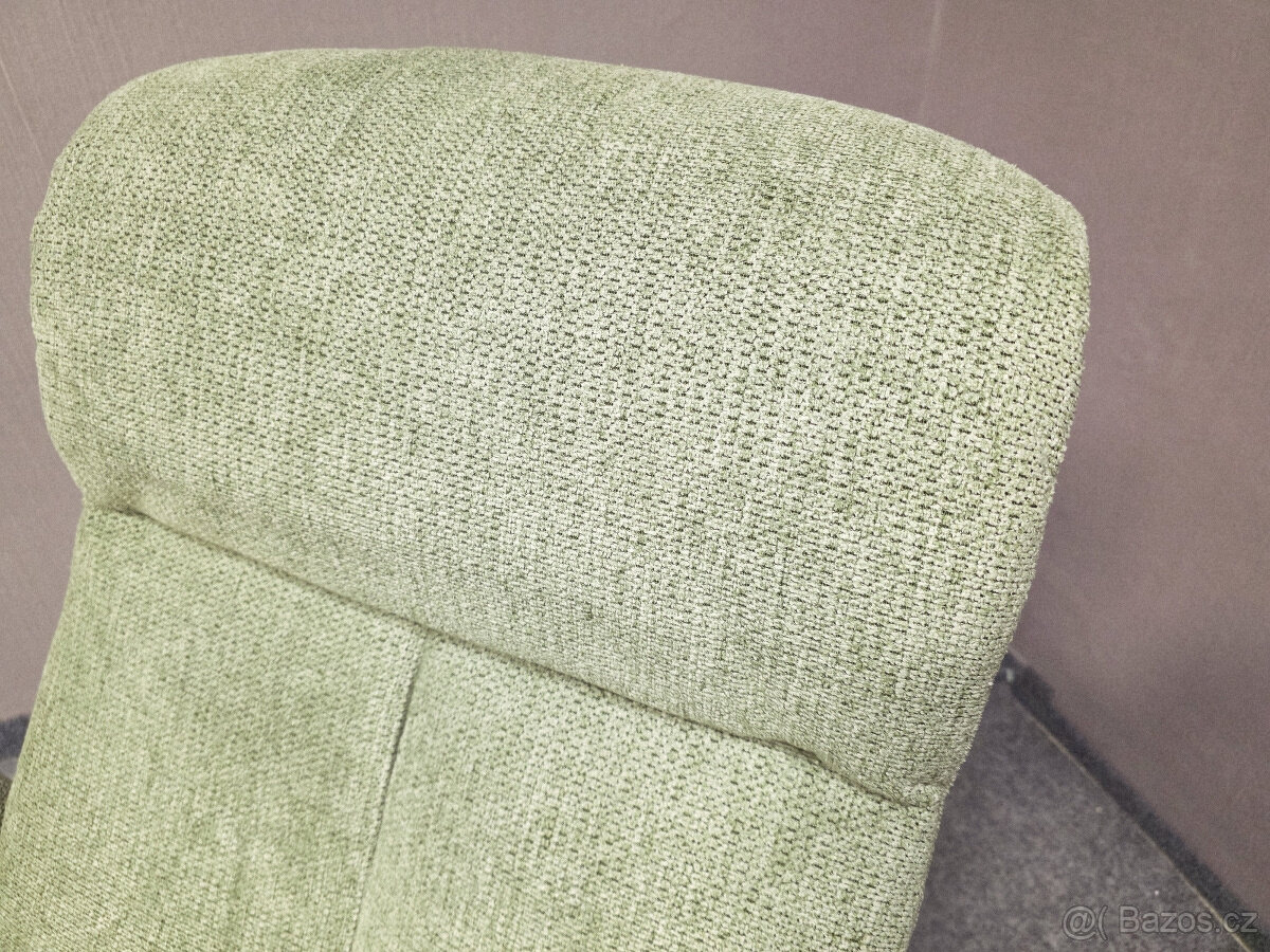 Nové 2x polohovací křeslo OELSA zelené - 4