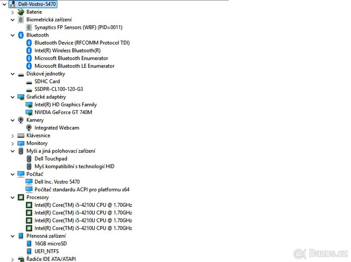 Dell Vostro 5470 dotykový i5-4210U 8GB 2xGPU SSD W11Pro - 4