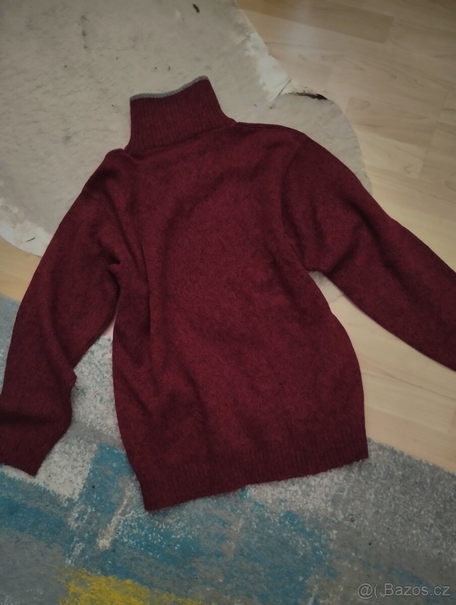 Pánský vlněný svetr vel. L - 4