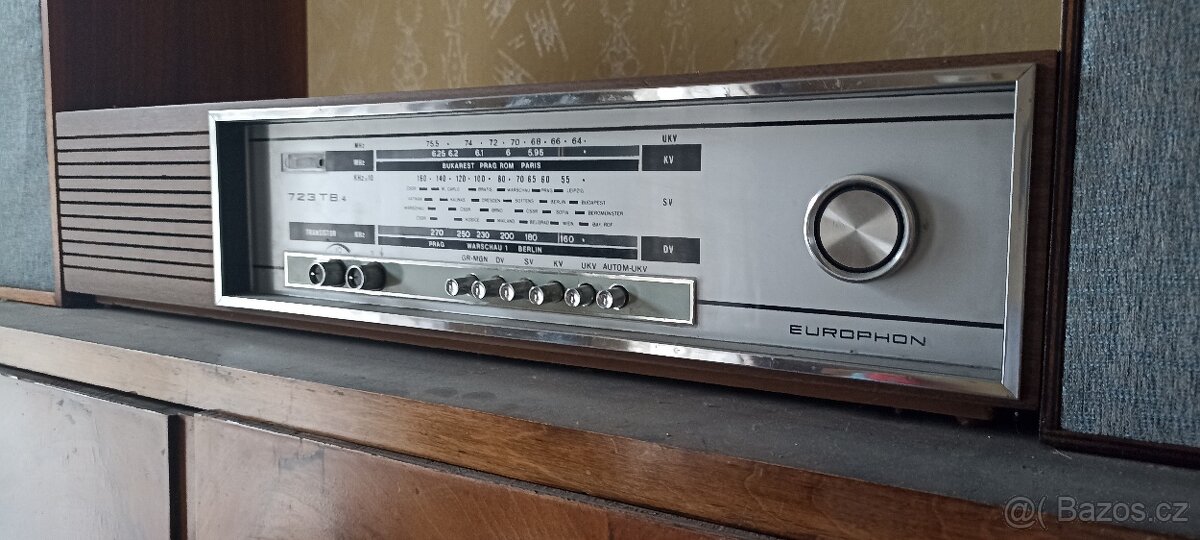 Retro rádio + 2x repro bedna - 4