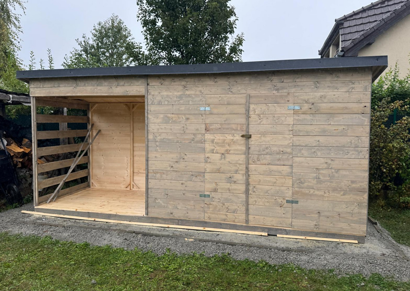 Dřevník Toronto s malým domkem - 4