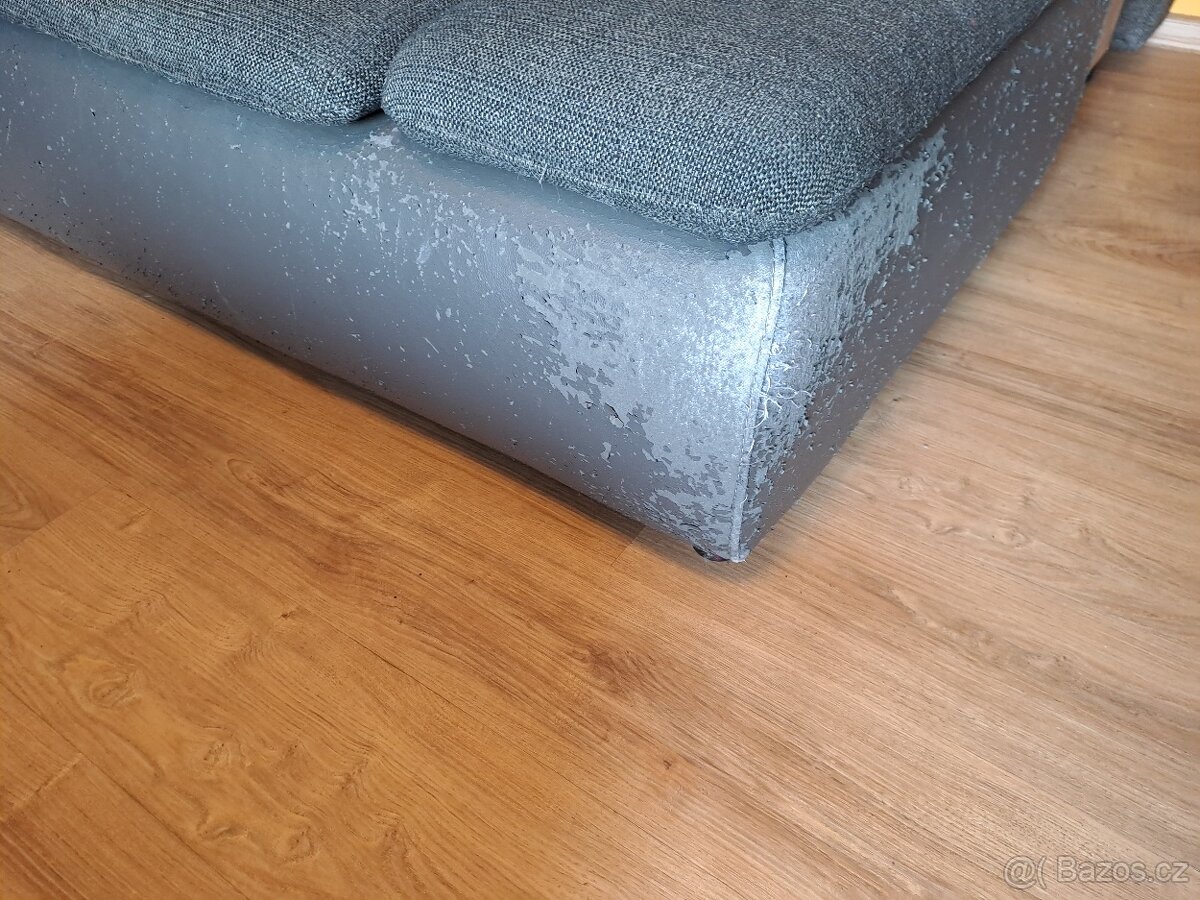 Rohový gauč s taburetem - rezervováno - 4