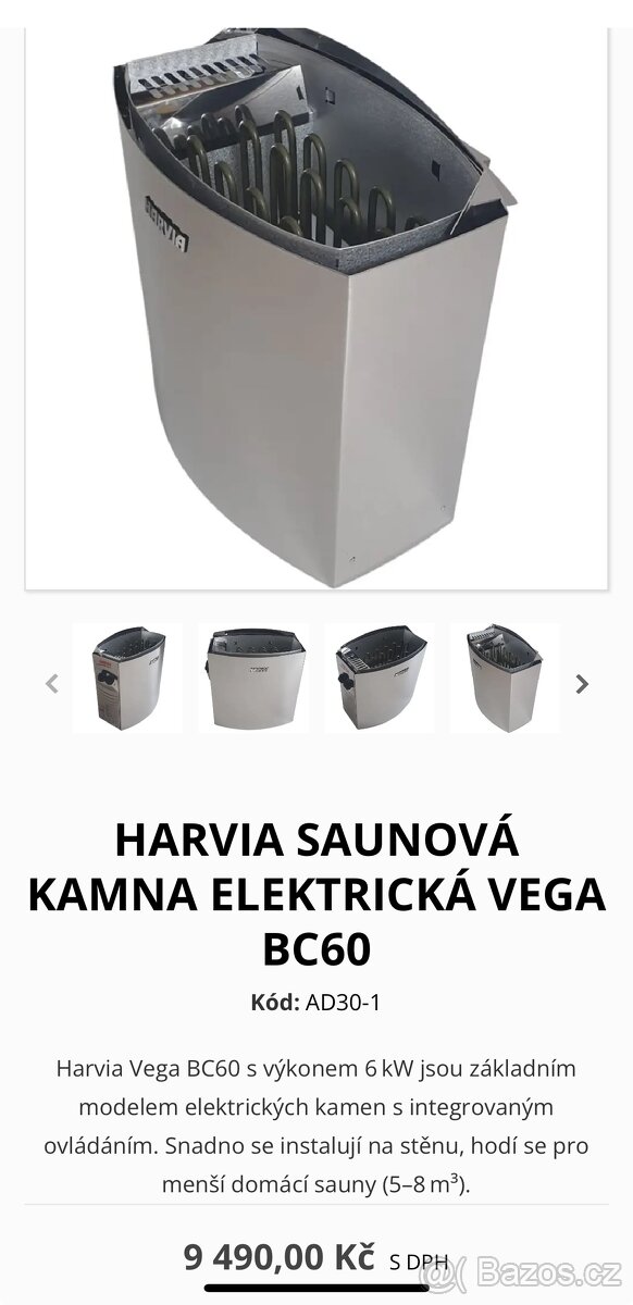 Harvia saunova kamna - 4