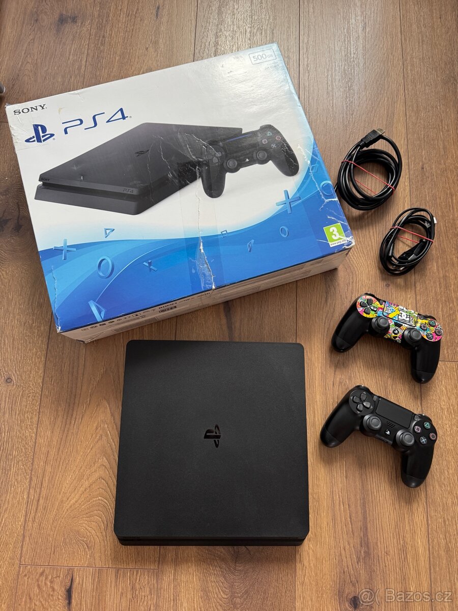 PS4 Slim 500GB + dva ovladače - 4
