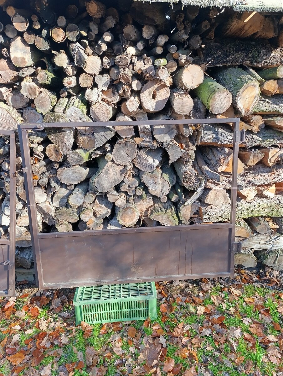 Kovová, dvoukřídlá brána s brankou - 4