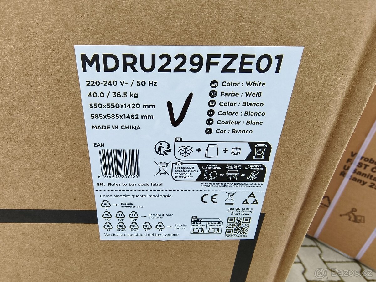 Šuplíkový mrazák Midea MDRU229FZE01, 160l, 142cm, záruka 24m - 4