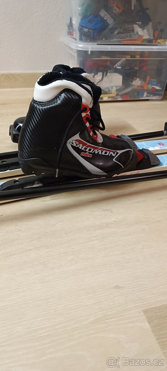 Dětské běžky 125 cm + boty č.34 + hůlky 100 cm - 4