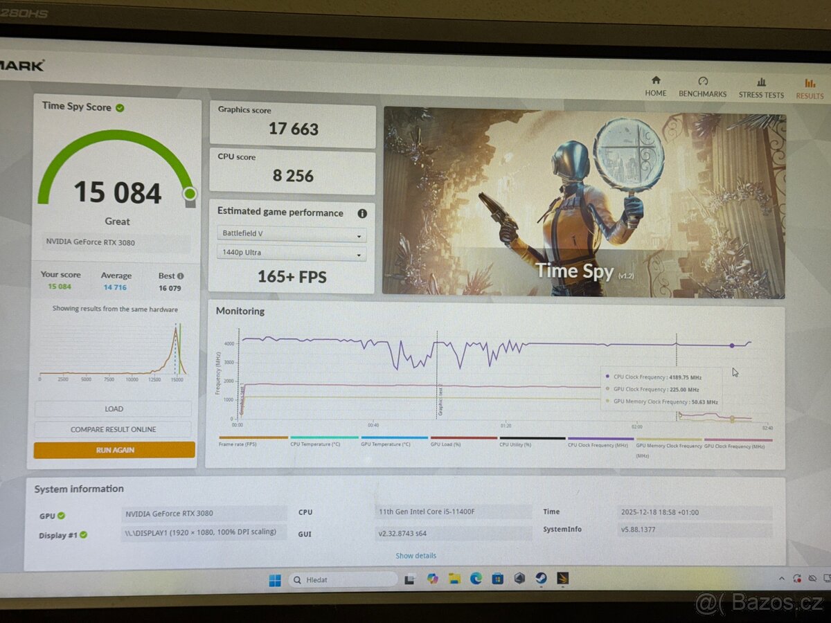 Herní PC RTX3080 10GB / 32GB / i5-11400 / 2TB / RGB - 4