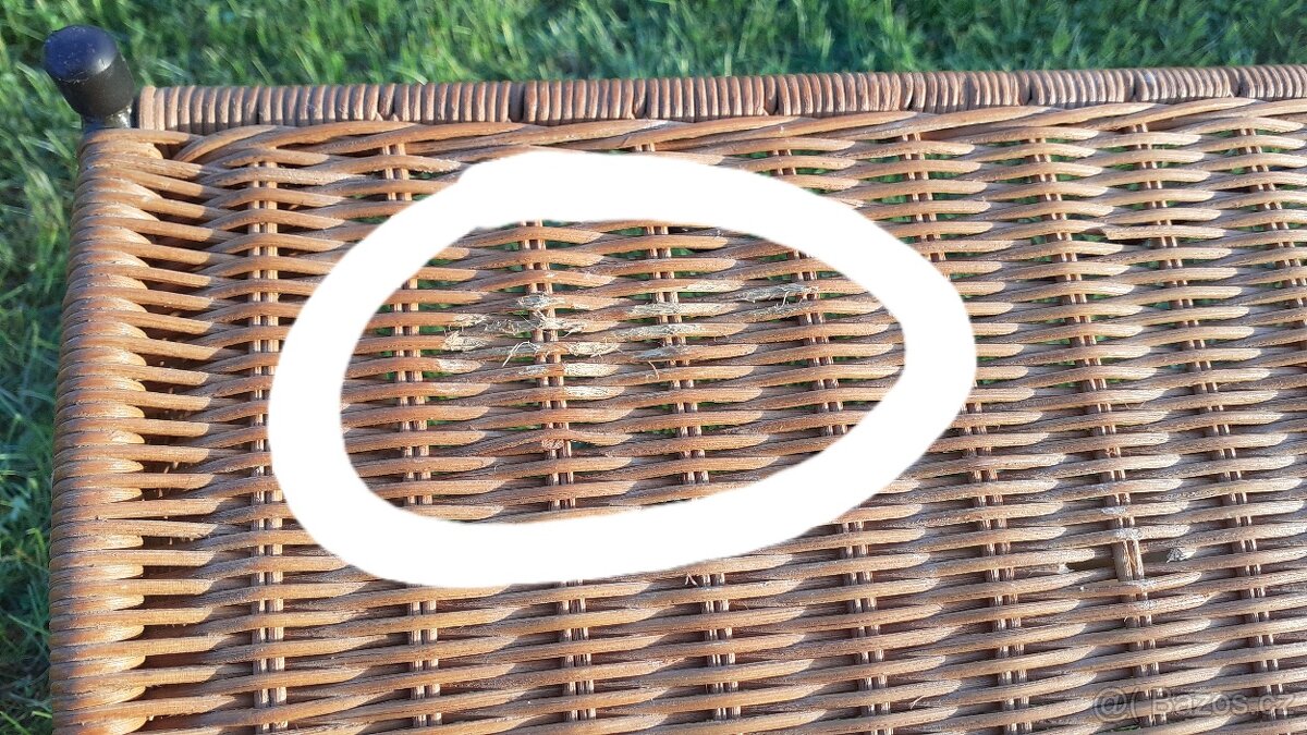 Retro ratanový stojan - 4