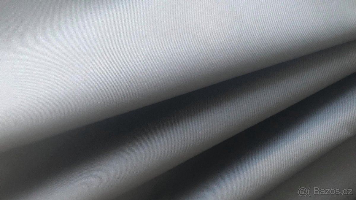 TKANINA v keprové vazbě - béžová / vínová / šedá - 4