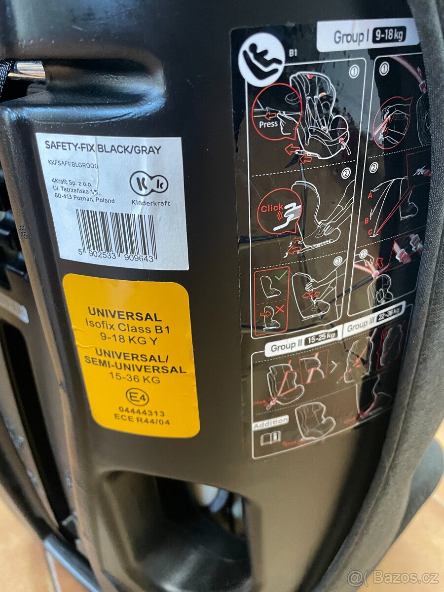 isofix autosedačka Kinderkraft 9-36kg - 4
