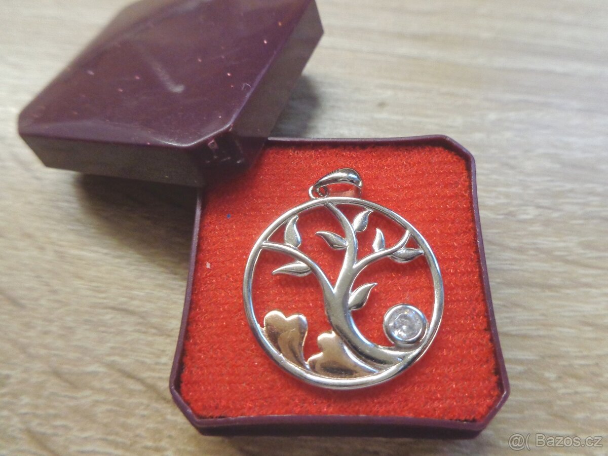 Ag přívěsek se stromem života - 4