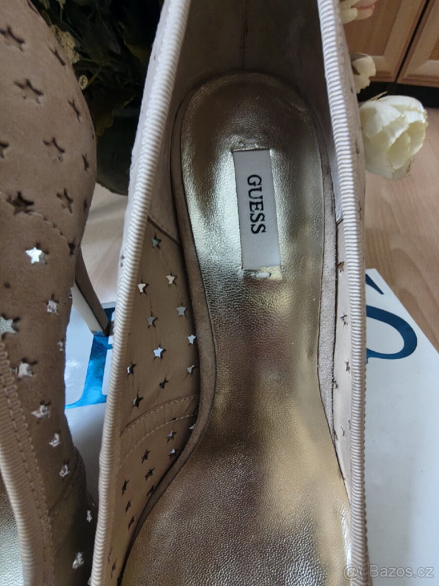 Guess vysoce luxusní kožené lodičky - 4