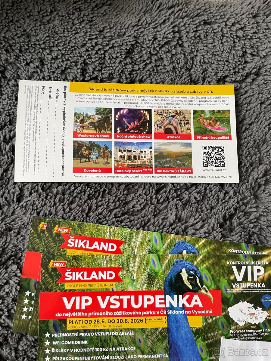 4 VIP vstupenky do Šiklandu - 4
