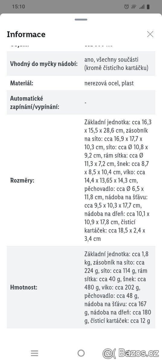 Šnekový odšťavňovač - 4
