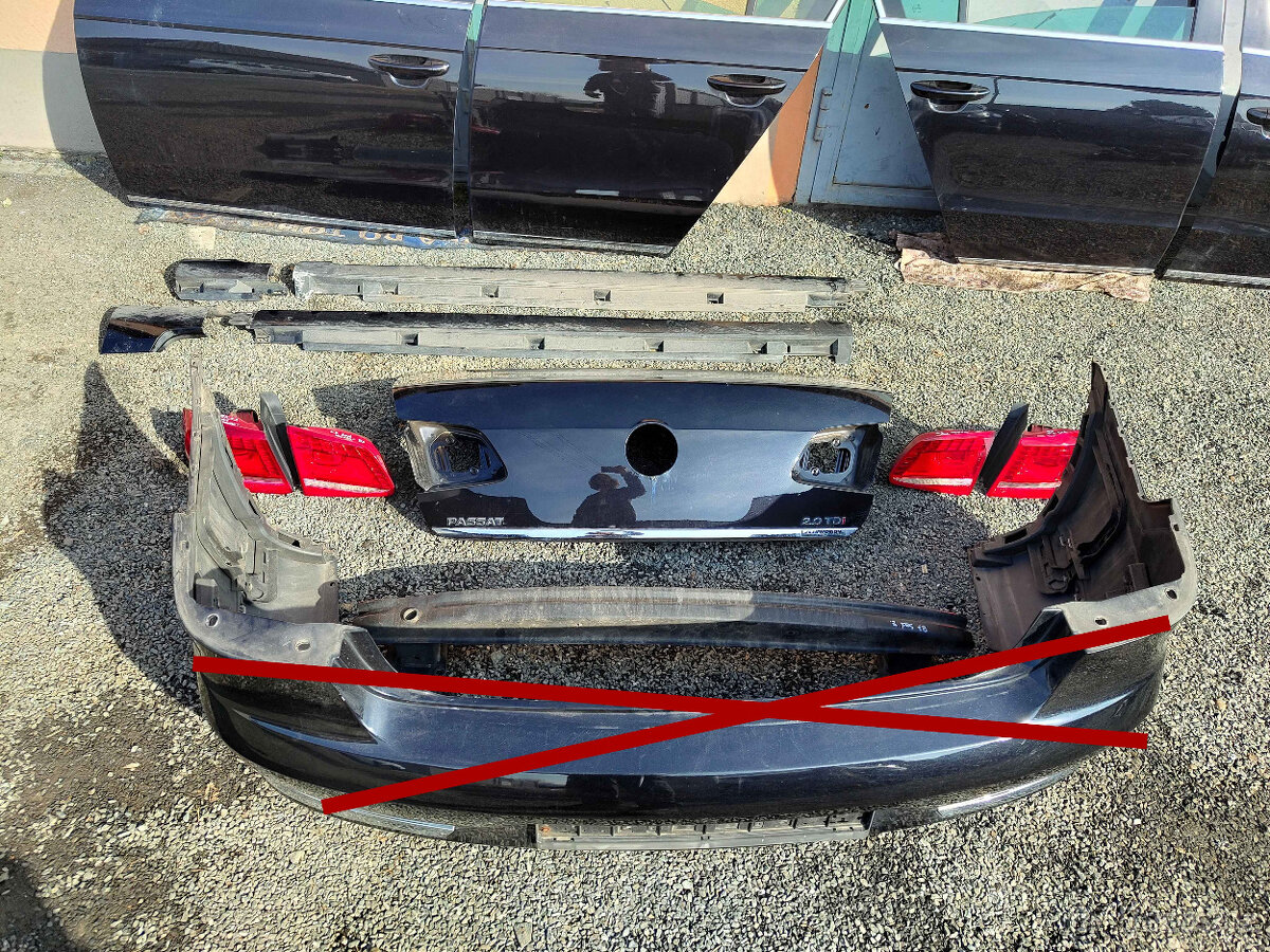 Karosářské díly Passat B7 sedan - černá LC9X - 4