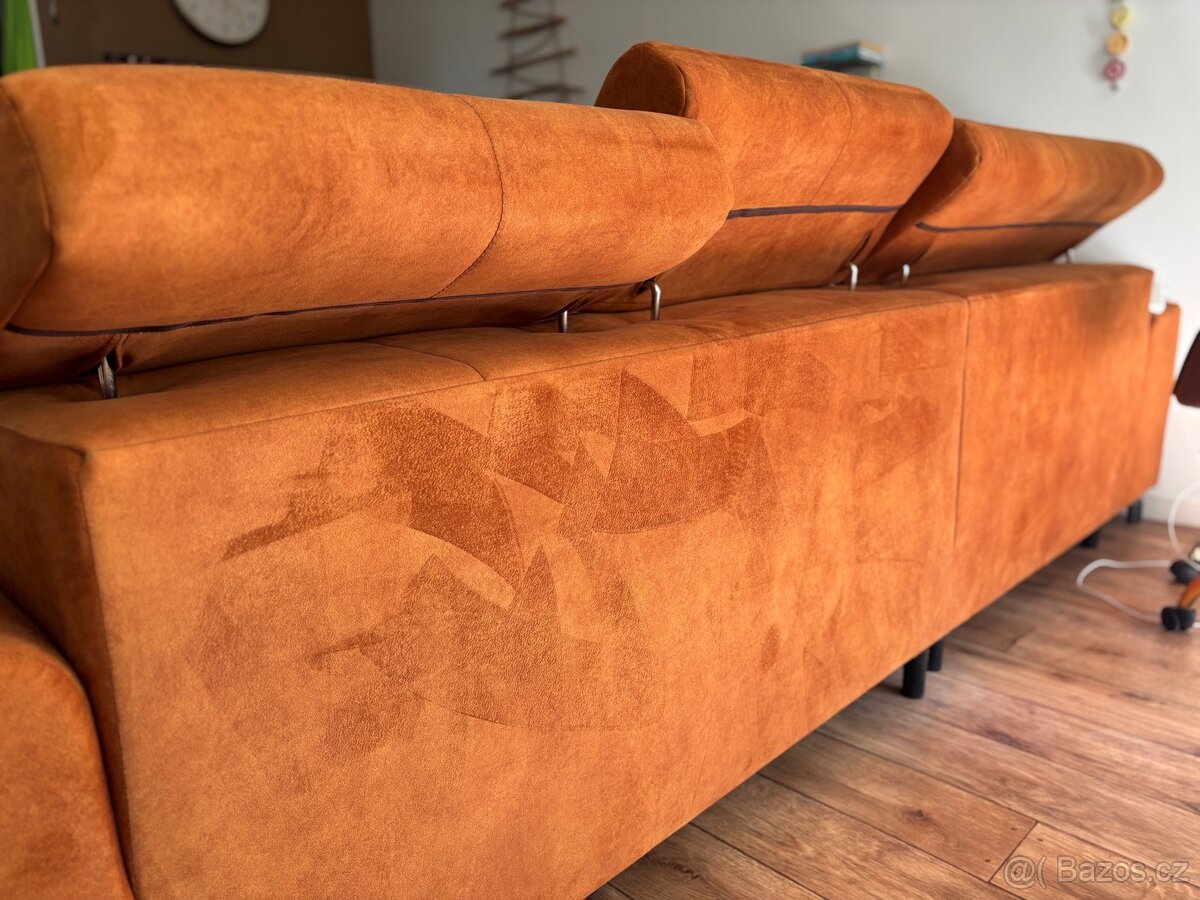 Rozkládací gauč sedačka pohovka s úložným prostorem - 4