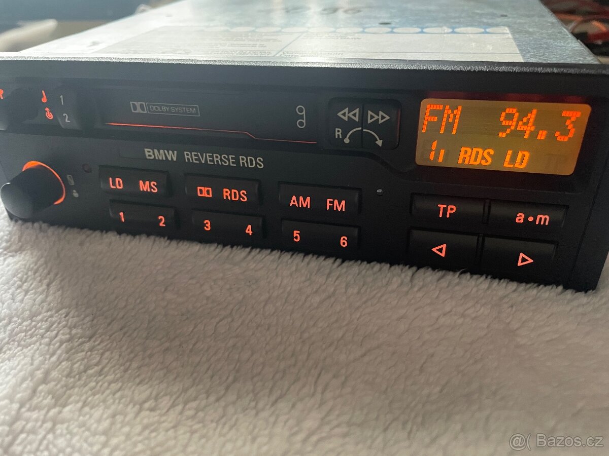 BMW Reverse RDS autorádio originál e30e36 e34 - 4