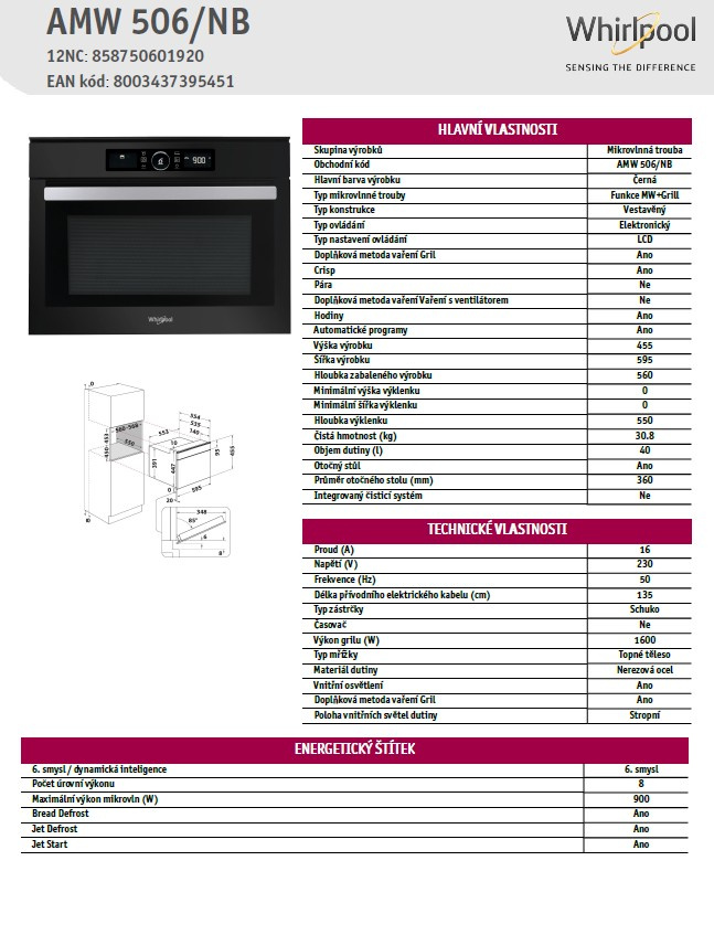 WHIRLPOOL - trouba a mikrovlnná trouba - 4