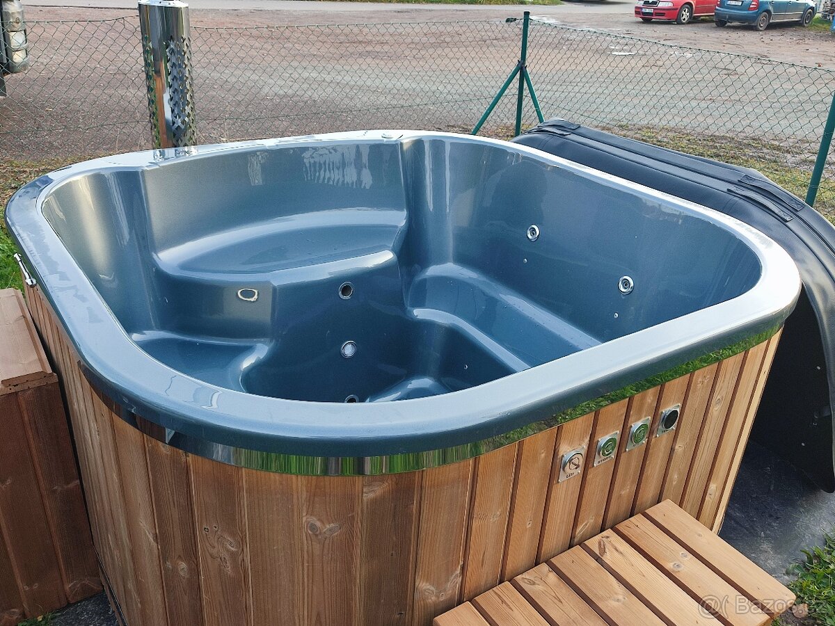 Koupací sud (ThermoWood - full set) hranatý - 4