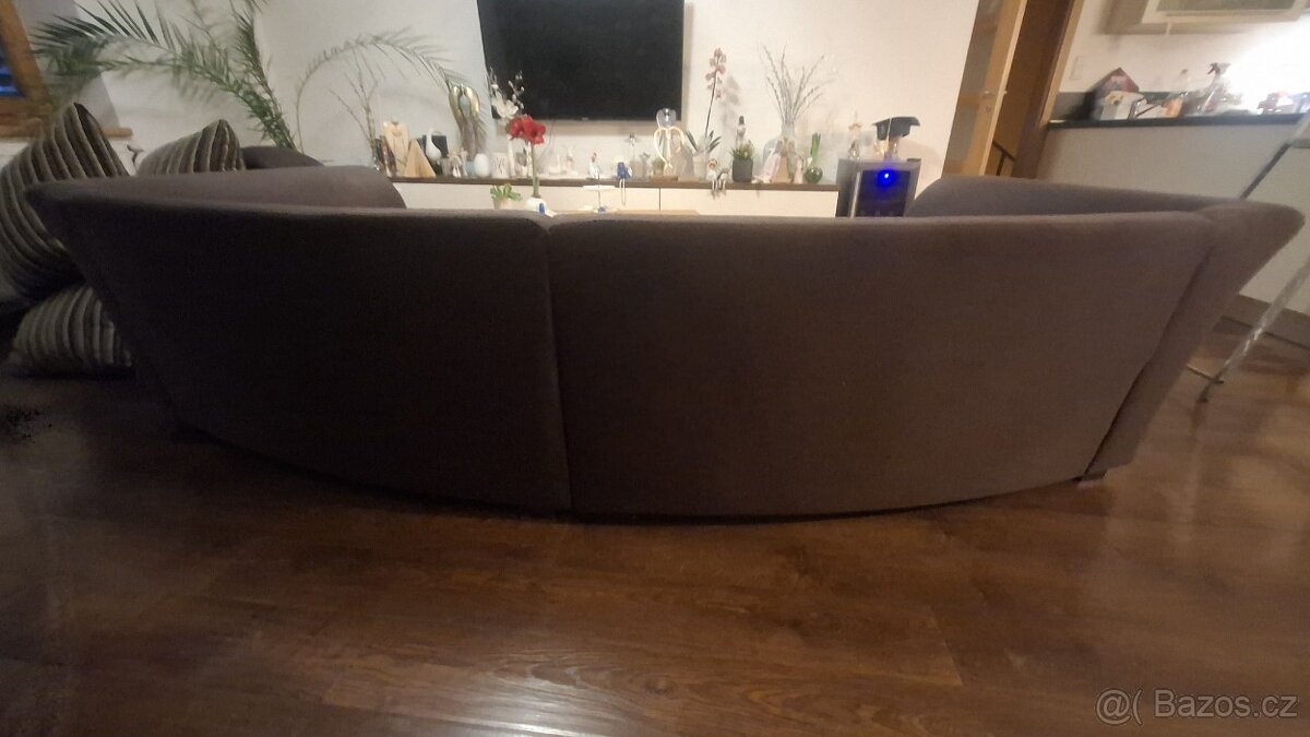 Sedací souprava - hnědá - 4