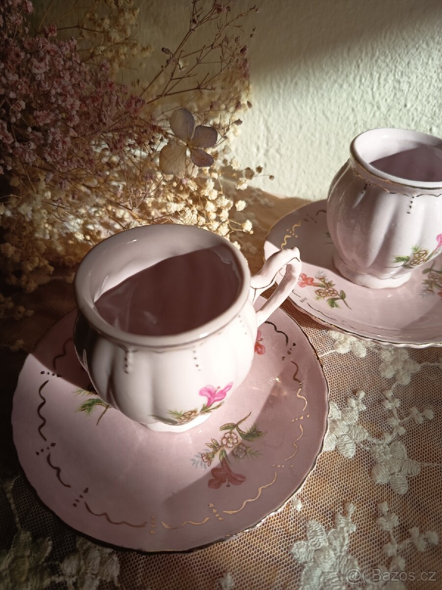 Růžové šálky na espresso - 4