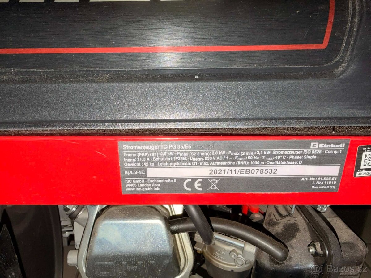 Elektrocentrála benzínová TC-PG 35/E5 Einhell - 4