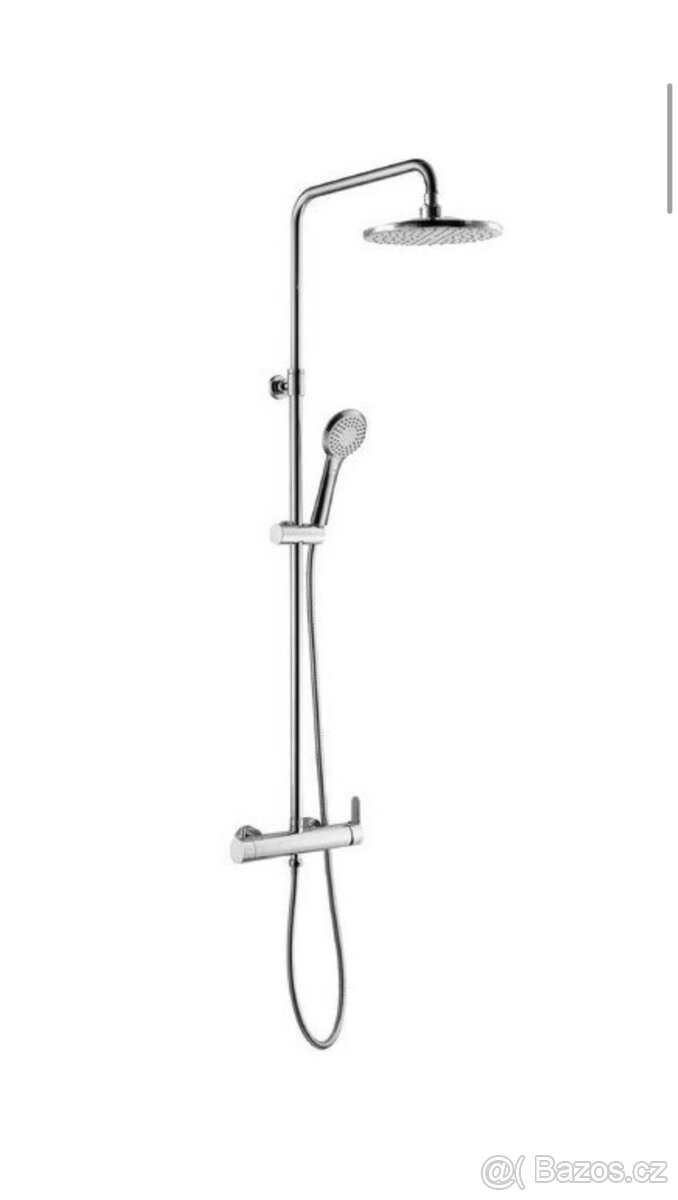 Sapho sprchový sloup s pákovou baterií kulatý, chrom - 4
