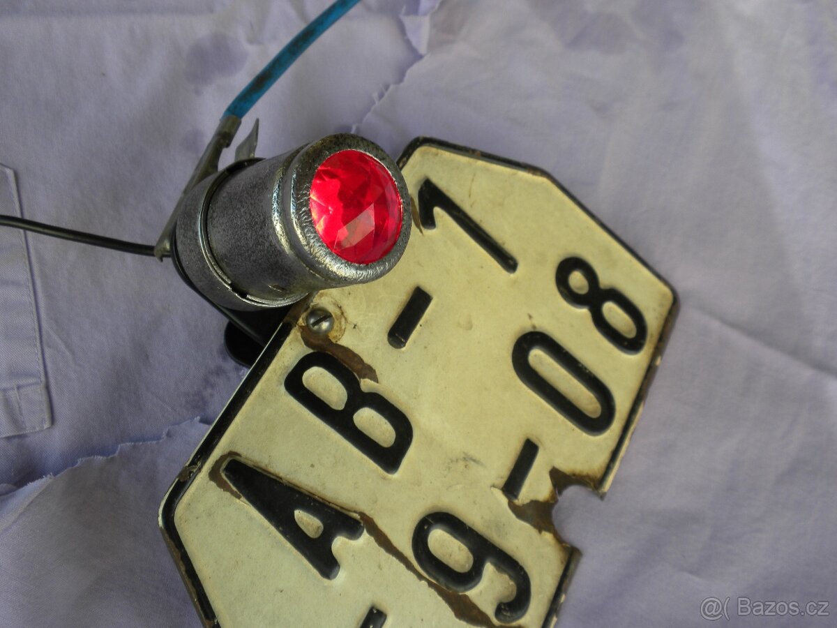 JAWA předválečná všechny modely zadní světlo plechové - 4